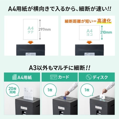 マイクロカットシュレッダー(A3対応)