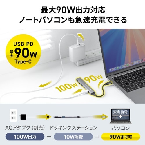 USB 5Gbps 3ポート スリム ハブ