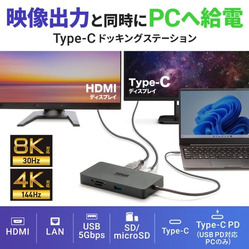 USB Type−C ドッキングステーション