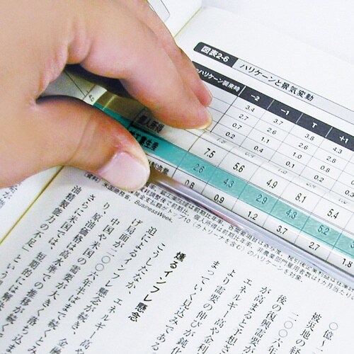 カラーバールーペ15cmライトグリ×3