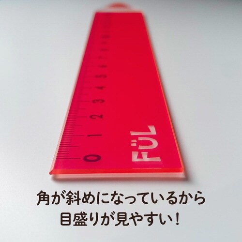 FUL ペンシルーラー フルレッド×10