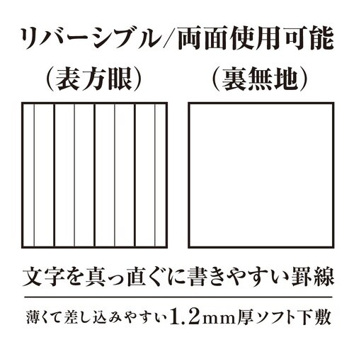 ライティングマット下敷 A5+ HA罫線×5
