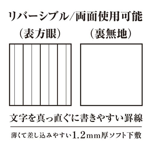 ライティングマット下敷 B6+ HA罫線×5