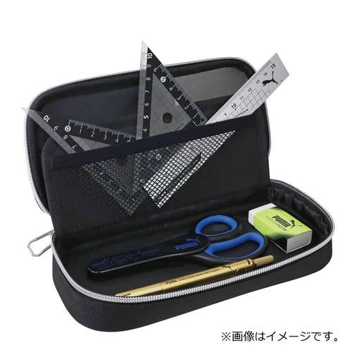 ペンシルチェックペンケース(ブラック)×3