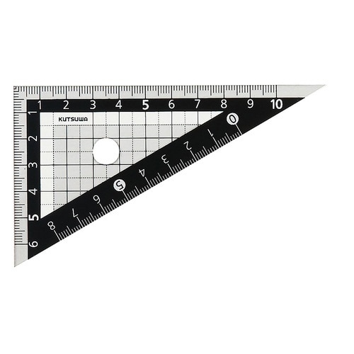 ブラック三角定規(10cm)×10