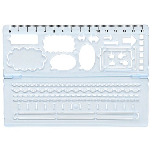 見やすいノートが作れるテンプレートブルー×5