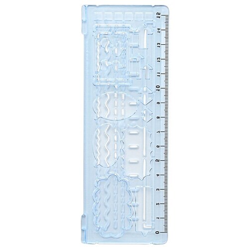 見やすいノートが作れるテンプレートブルー×5