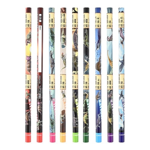 恐竜博士えんぴつ(2B)×5