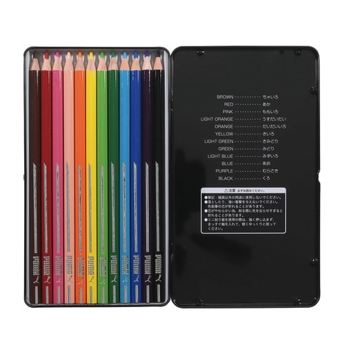 色鉛筆(12色)缶ケース入×6