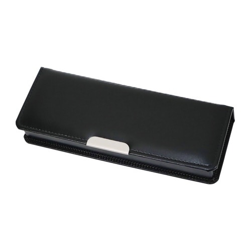 「クラリーノR」製コンパクト筆入(ブラック)×5