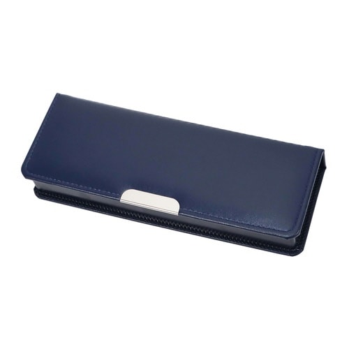 「クラリーノR」製コンパクト筆入(ネイビー)×5