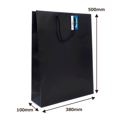 紙袋ブラックL×100