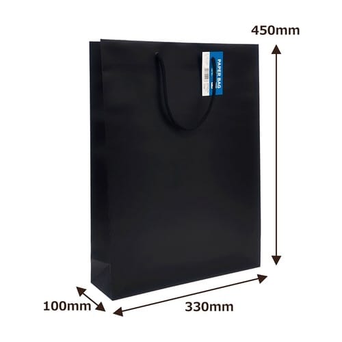 紙袋ブラックM×100
