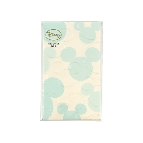 デザイン祝儀 ぽち袋 ミッキー 浅葱×10