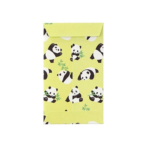 どうぶつ ぽち袋 パンダグリーン×10