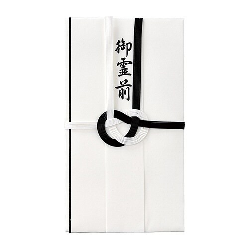 コットン仏金封黒白7本短冊3枚入×10