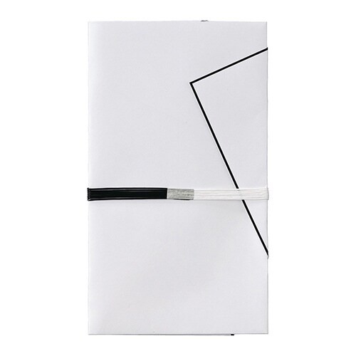 仏金封 黒白7本斜折御香奠3枚パック×33