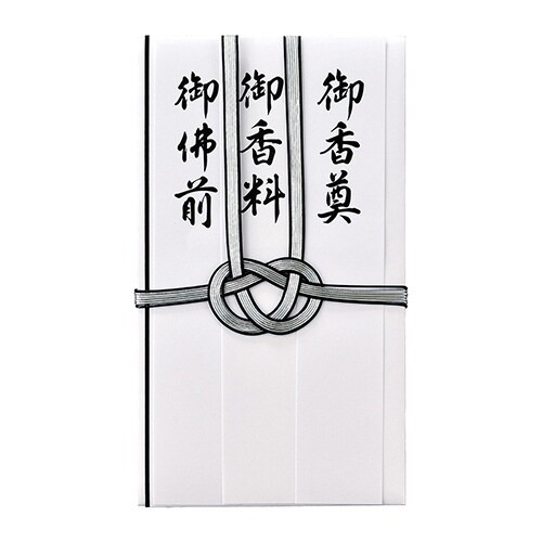 仏金封 総銀耳黒7本 短冊4枚入×20