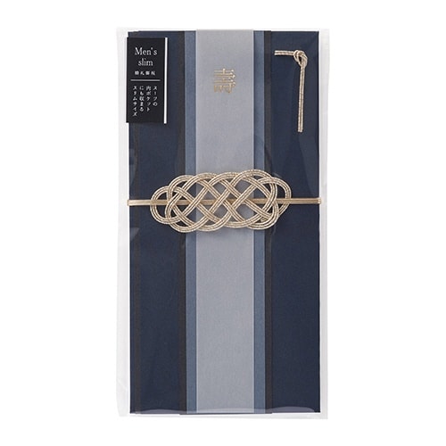 メンズスリム金封 ネイビー×5