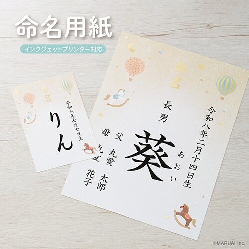 IJ命名用紙 A4 木馬×5