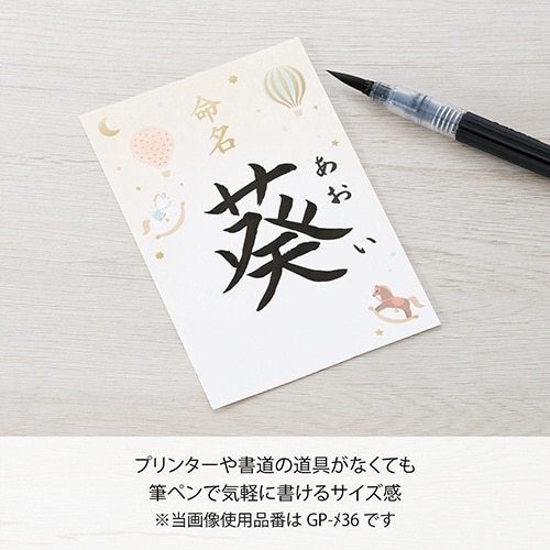 IJ命名用紙 カード 木馬×5