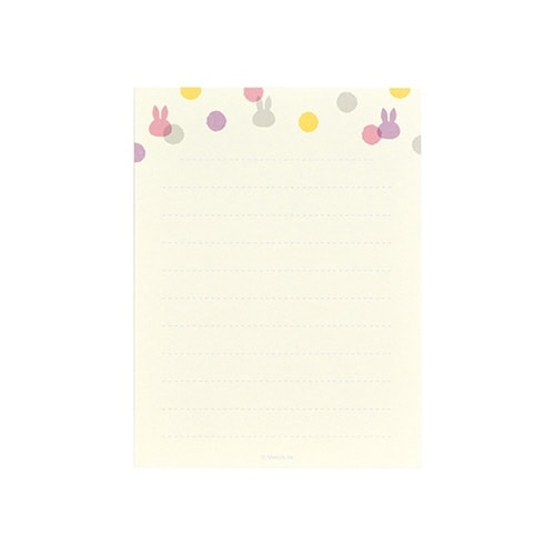 ミッフィーミニメッセージ ドットPU×5