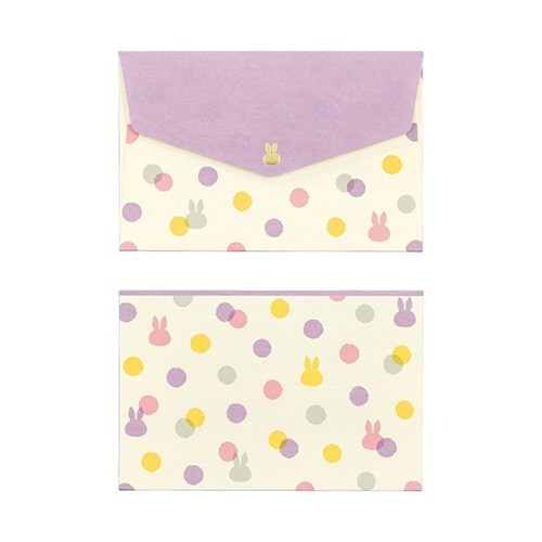 ミッフィーミニメッセージ ドットPU×5