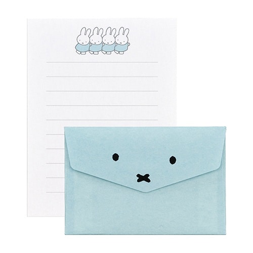 ミッフィーミニメッセージ あお×5