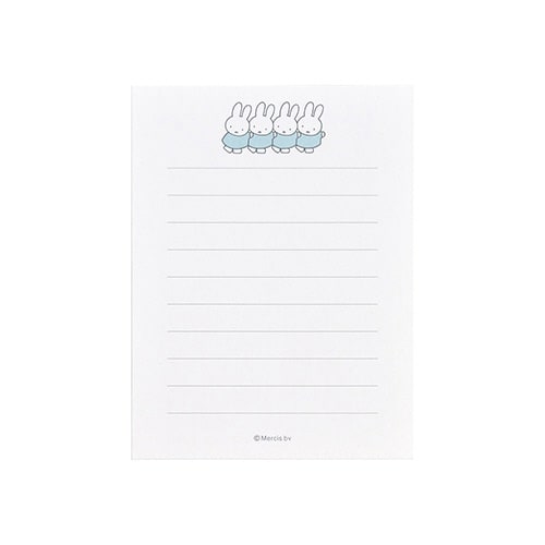 ミッフィーミニメッセージ あお×5