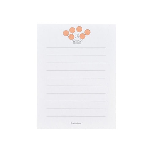 ミッフィーミニメッセージ あか×5