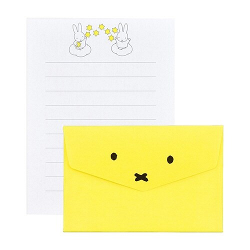 ミッフィーミニメッセージ きいろ×5