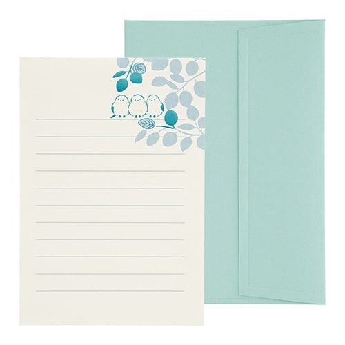 お手紙文庫レターセット 昼の木漏れ日×5