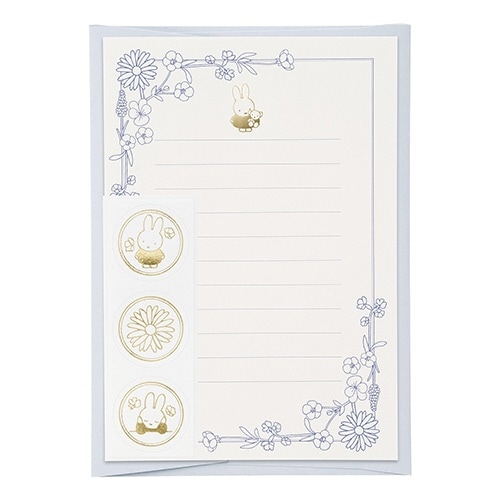 ブルーナ レター クラシカル/ブルー×5