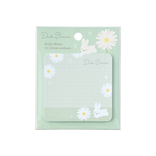 ブルーナ 付箋 フラワー/うさぎ×5