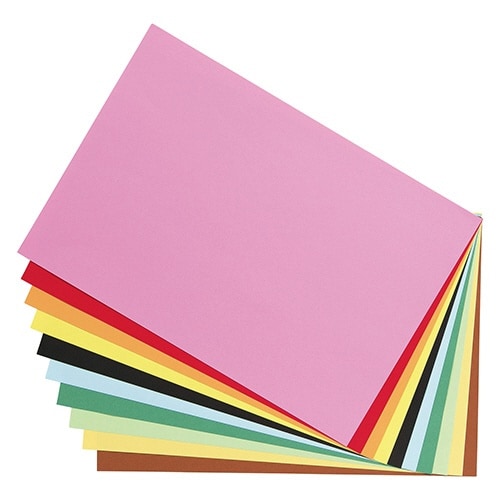 10色画用紙 8ツ切×20