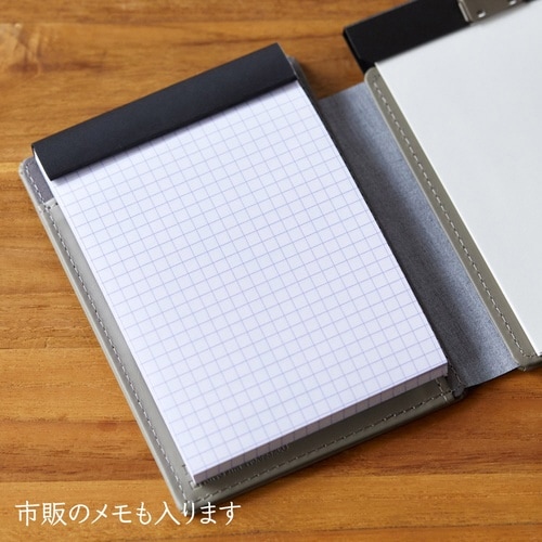 レザフェスUスライドメモパッド キャメル A6×2