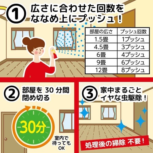 イヤな虫ムエンダー 60プッシュN×3