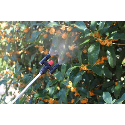 蓄圧式スプレー 二頭口 延長パイプ付 4.0L