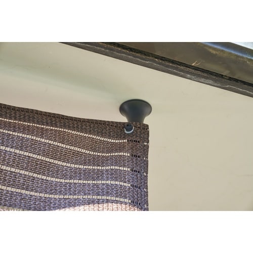 突っ張り目隠しサンシェード200×200 ブラウン