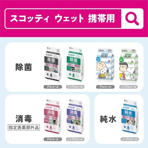 スコッティ ウエットティシュー 消毒 30枚