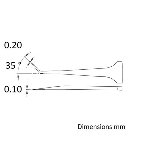 先端幅0.2mm 全長110mm ステン