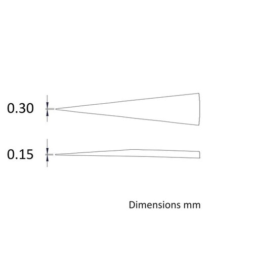 先端幅0.3mm 全長135mm ステン