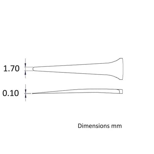 先端幅1.7mm 全長120mm ステン