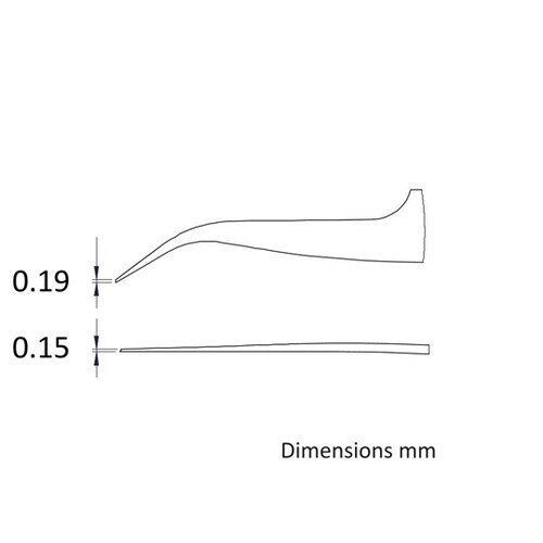 先端幅0.19mm 全長120mm ステ