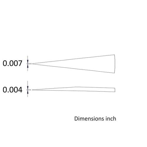 先端幅0.18mm 全長70mm ミニス
