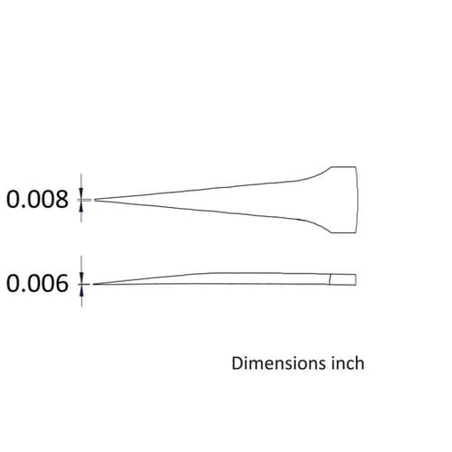 先端幅0.2mm 全長90mm ミニステ