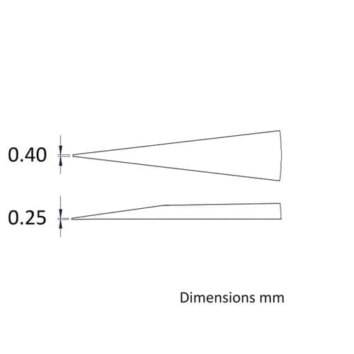先端幅0.4mm 全長125mm ステン