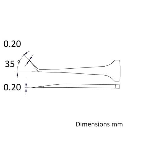 先端幅0.2mm 全長110mm ステン