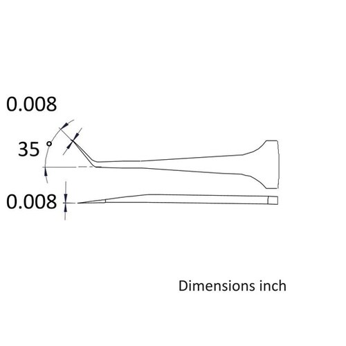 先端幅0.2mm 全長110mm ステン