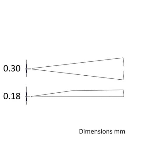 先端幅0.3mm 全長110mm チタン